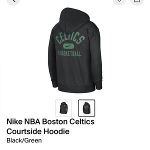 Nike NBA Boston Celtics outside hoodie. Size XL